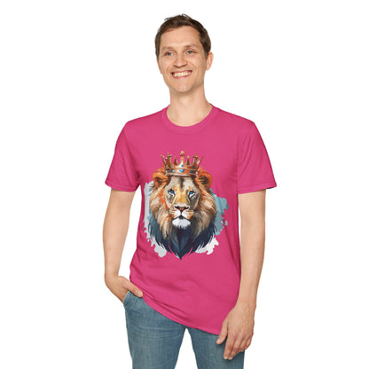 Lion Shirt Unisex Animal Tee Gildan Softstyle 64000 100 Percent Ring Spun Cotton