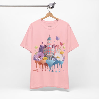 Natural Cotton Tee Shirt - Beautiful Places Collection - Amsterdam Printify