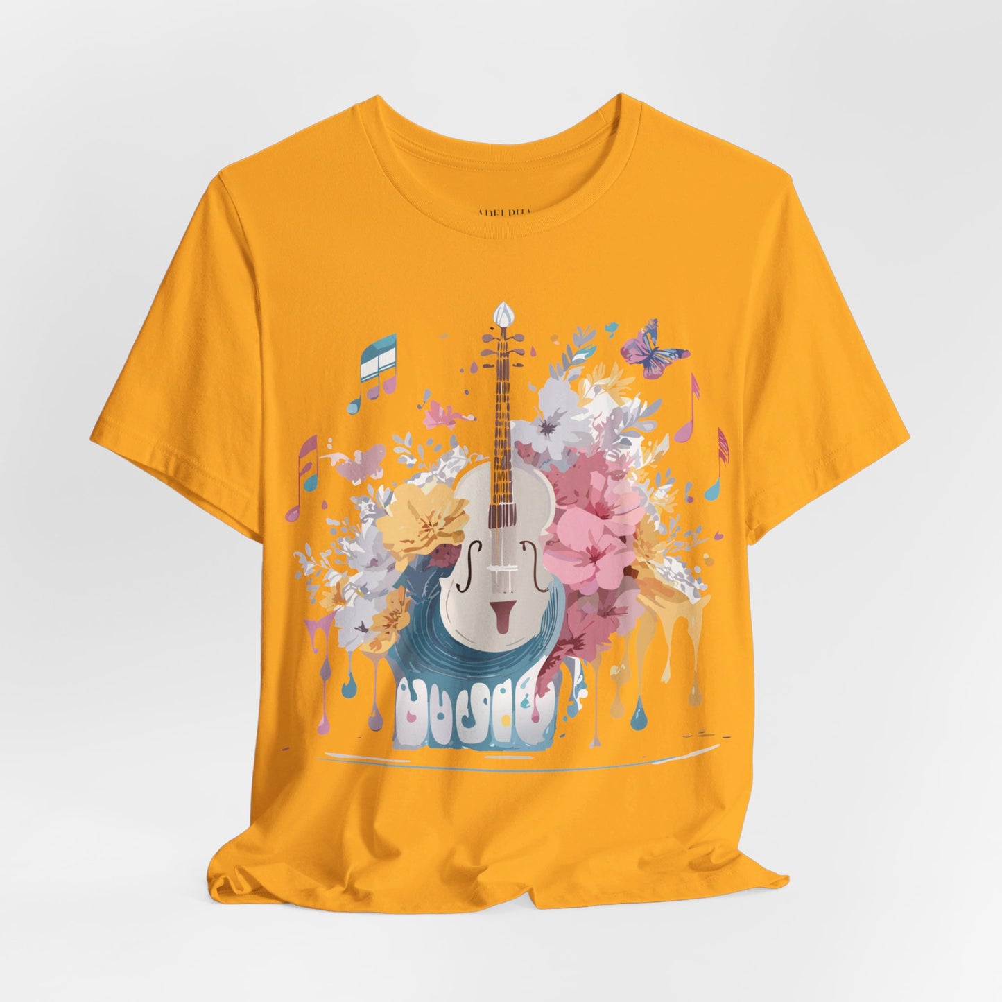 T-Shirt aus natürlicher Baumwolle – Musikkollektion