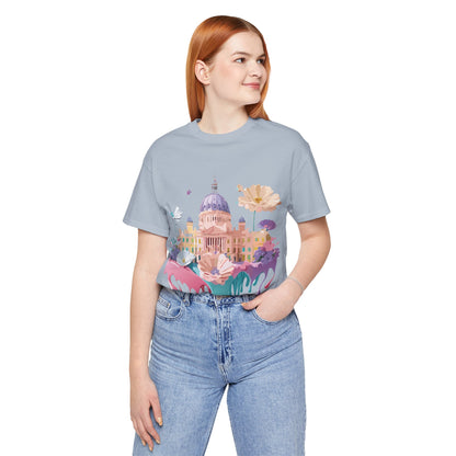 Natural Cotton Tee Shirt - Beautiful Places Collection - Madrid Printify