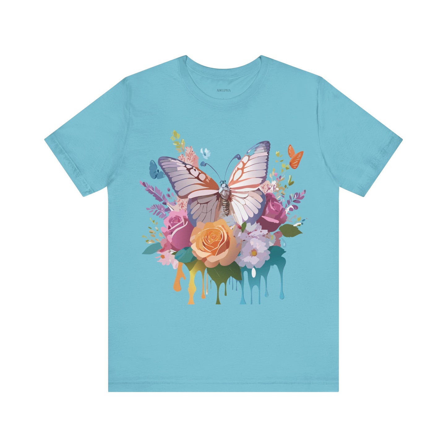 T-shirt en coton naturel avec papillon