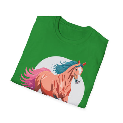 Unisex Horse Shirt Tee Gildan Softstyle 64000 Premium Ringspun Cotton