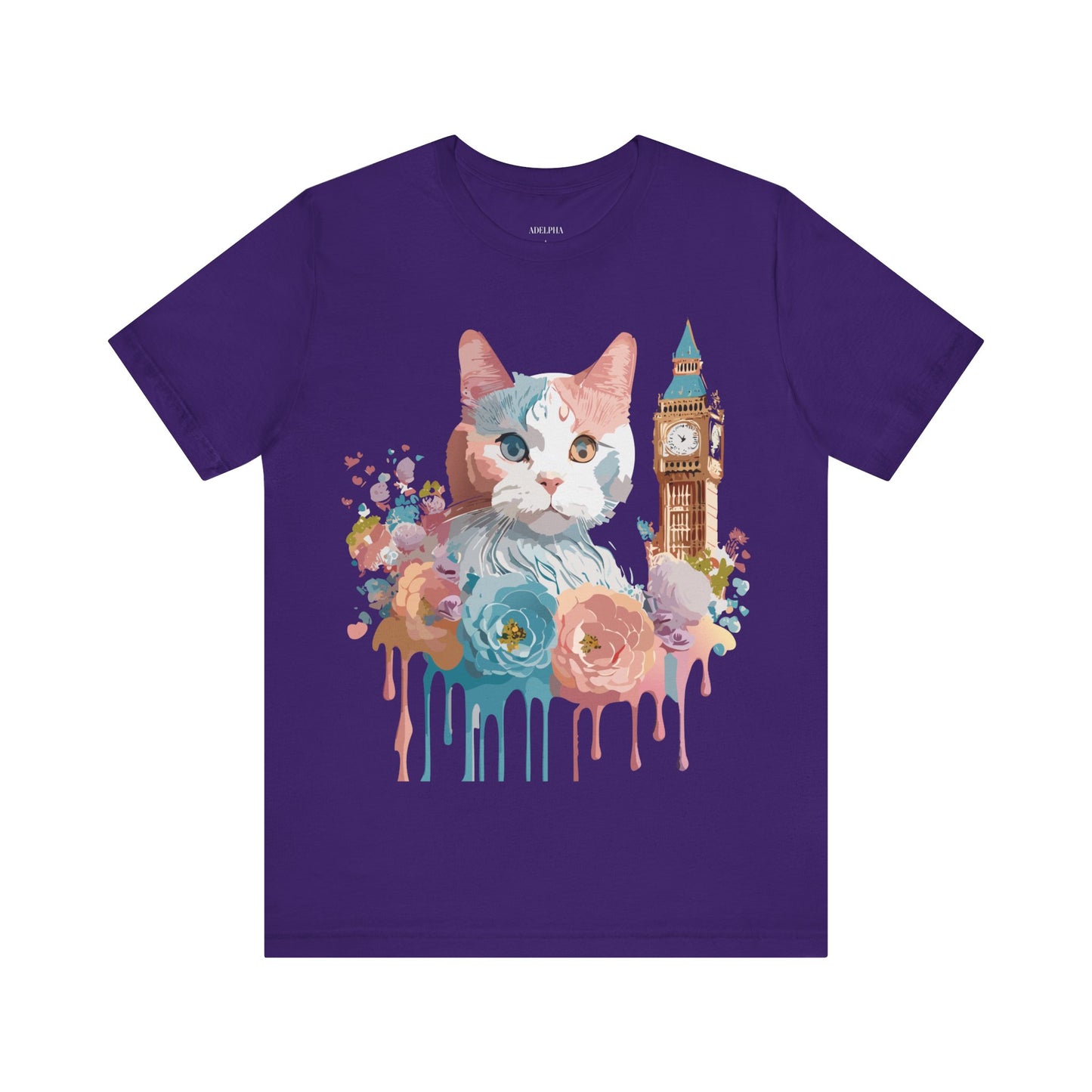 T-Shirt aus natürlicher Baumwolle mit Katze