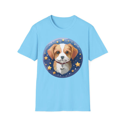 Unisex Dog Shirt Animal Print Tee Gildan Softstyle 64000 Cotton