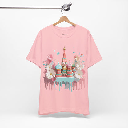 Natural Cotton Tee Shirt - Beautiful Places Collection - Moscow Printify