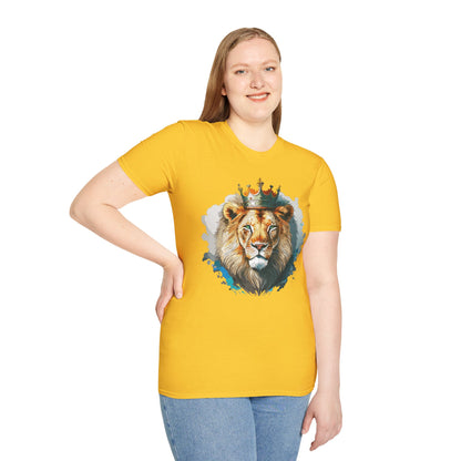 Lion Shirt Unisex Animal Tee Softstyle 64000 100 Percent Ring Spun Cotton