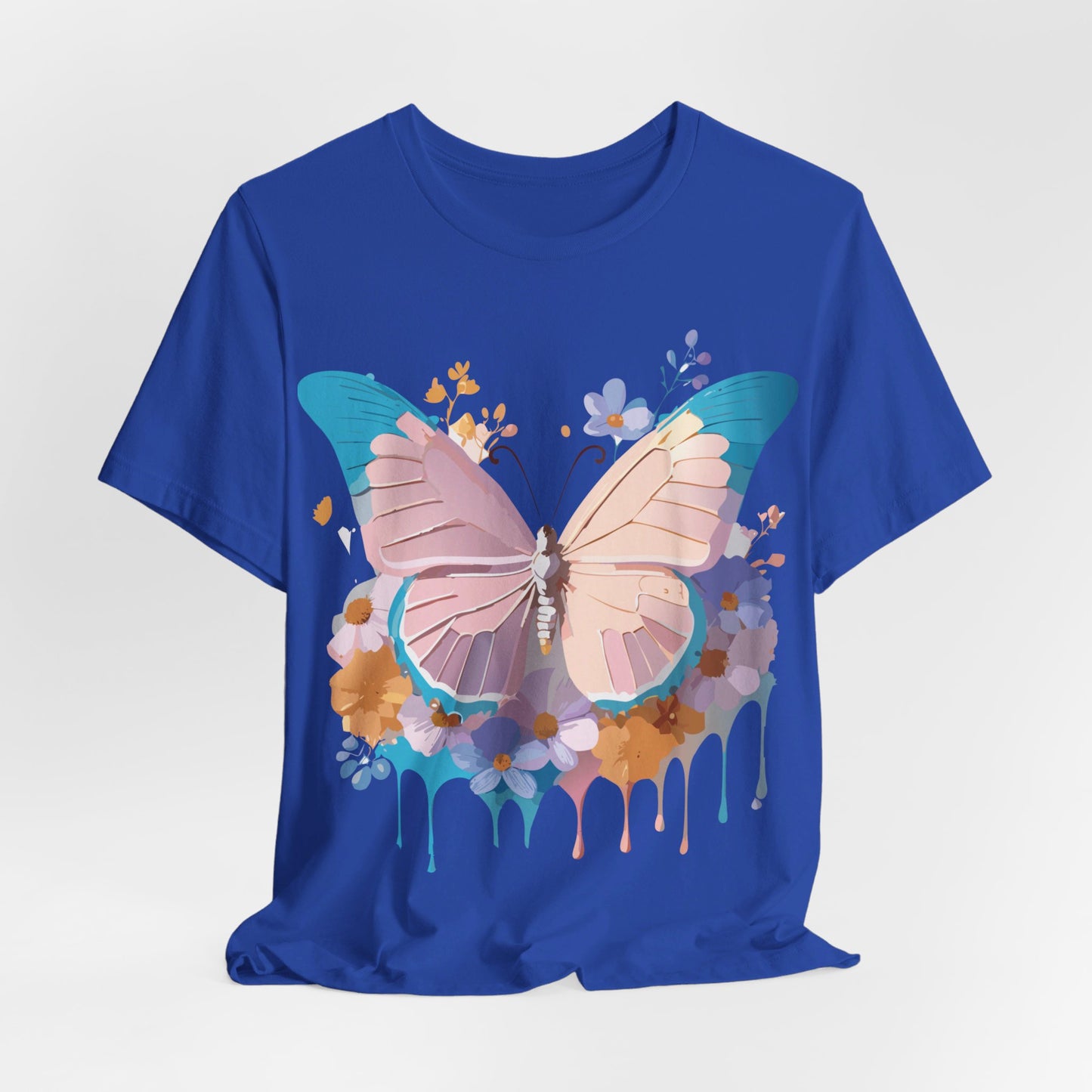 T-shirt en coton naturel avec papillon