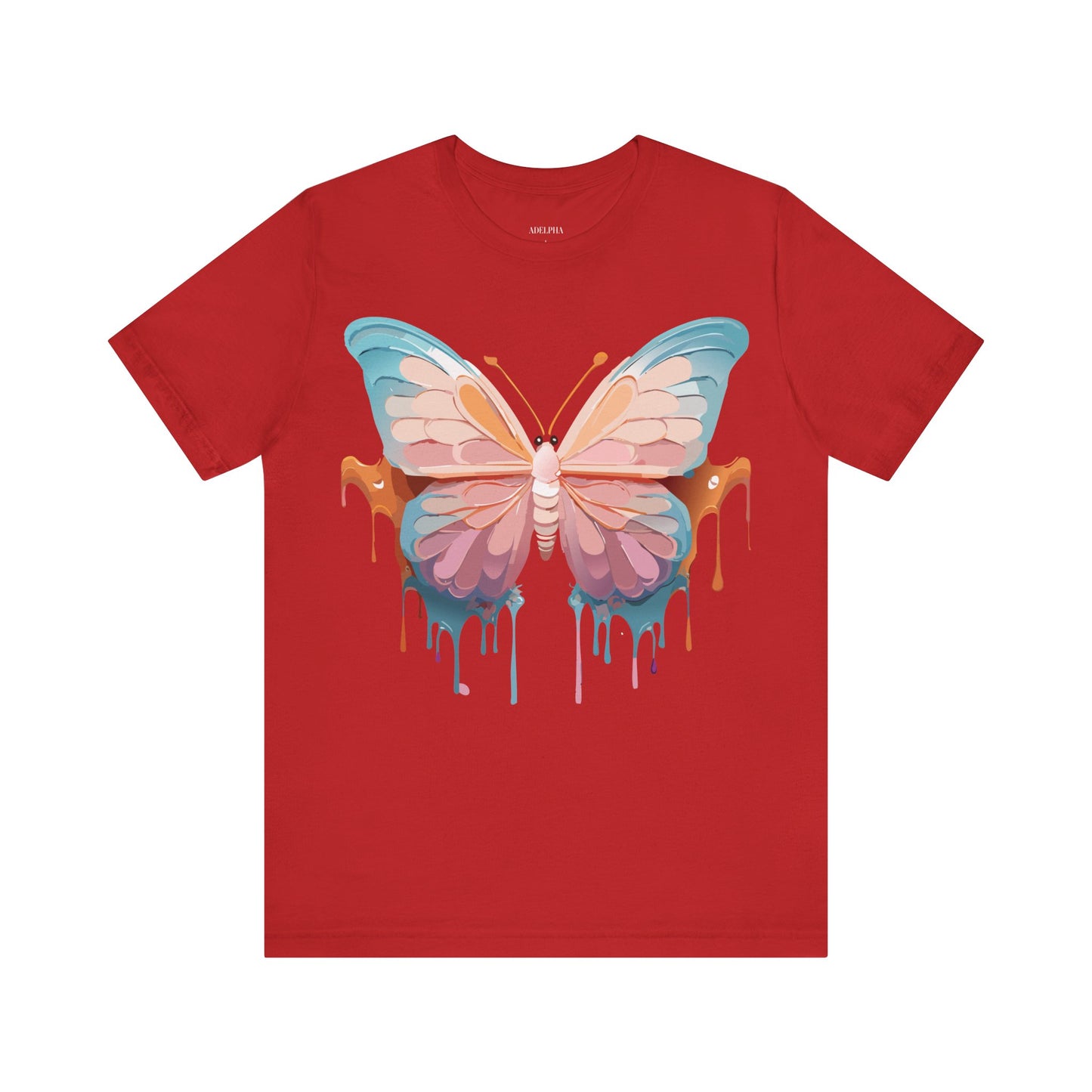 T-shirt en coton naturel avec papillon