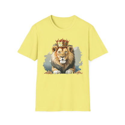 Lion Shirt Unisex Animal Tee Gildan Softstyle 64000 Comfort Fit
