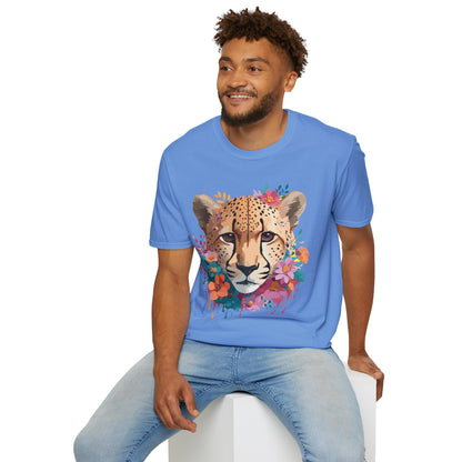 Cheetah Print Unisex Softstyle Tee Gildan 64000 Cotton Short Sleeve Shirt