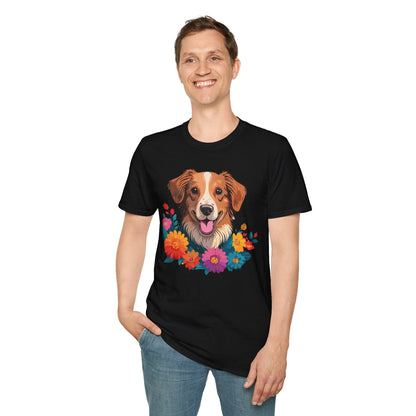 Dog Shirt Unisex Animal Tee Short Sleeve Gildan Softstyle 64000 Cotton Tee