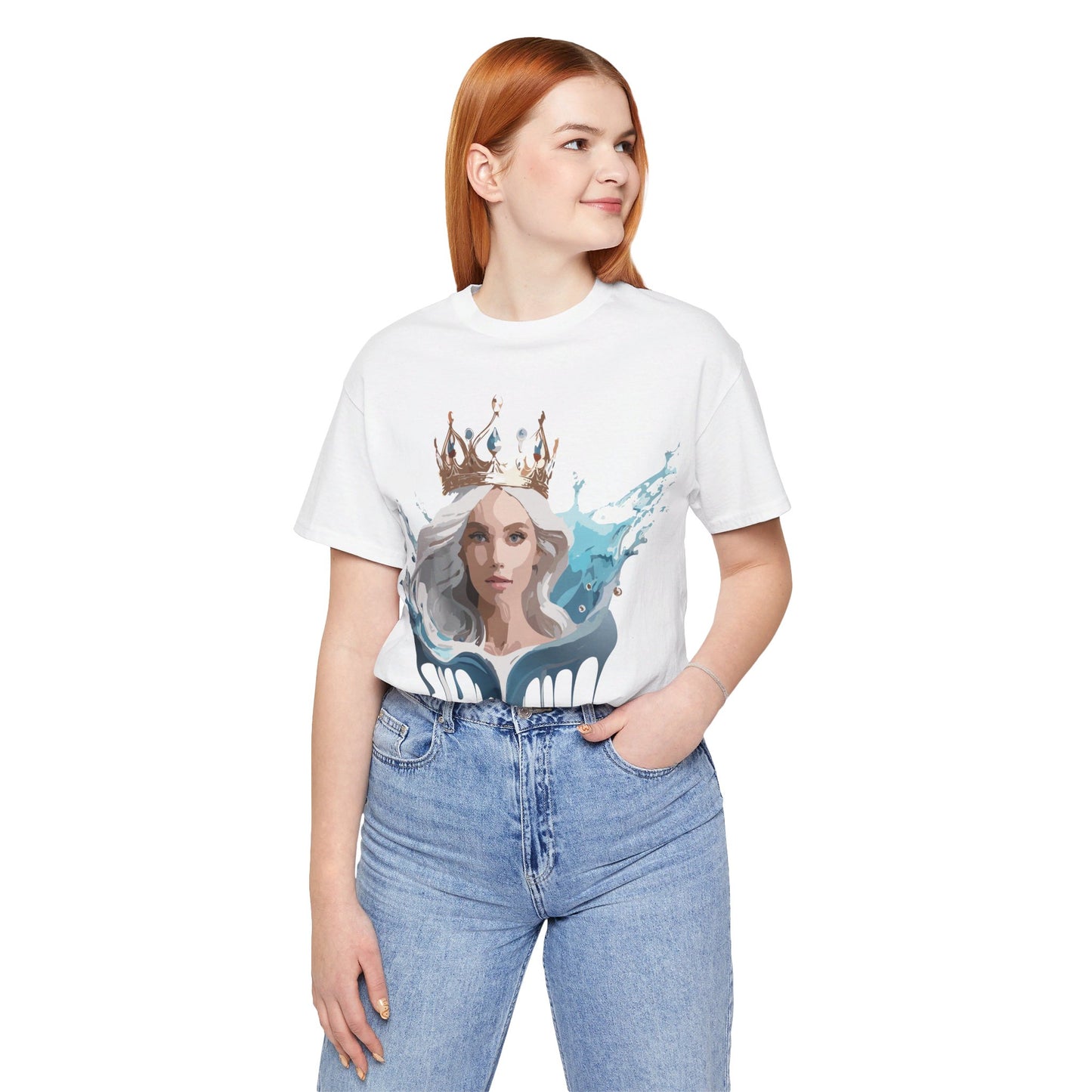 T-Shirt aus natürlicher Baumwolle – Queen Collection