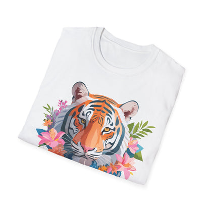 Tiger Shirt Unisex Animal Tee Gildan Softstyle 64000 Cotton Tee