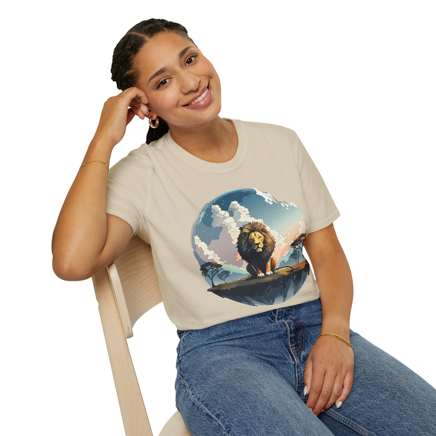Lion Shirt, Shirt with Lion, Animal Tee, Shirt with Animals