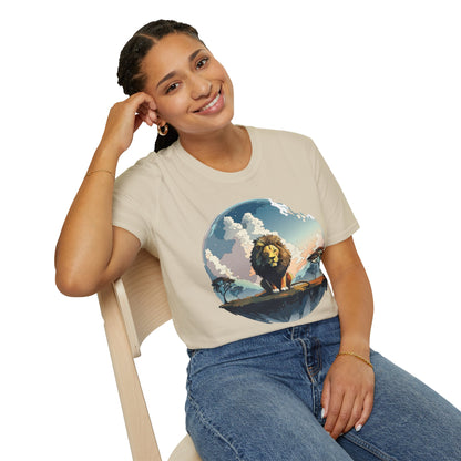 Lion Shirt Unisex Animal Tee Gildan Softstyle 64000 One Hundred Percent Cotton