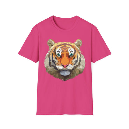 Tiger Shirt Unisex Animal Tee Gildan Softstyle 64000 Cotton Tee