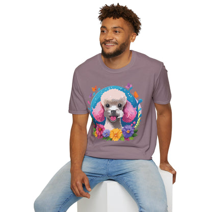 Dog Shirt With Animals Unisex Softstyle Tee 100 Percent Cotton Gildan 64000