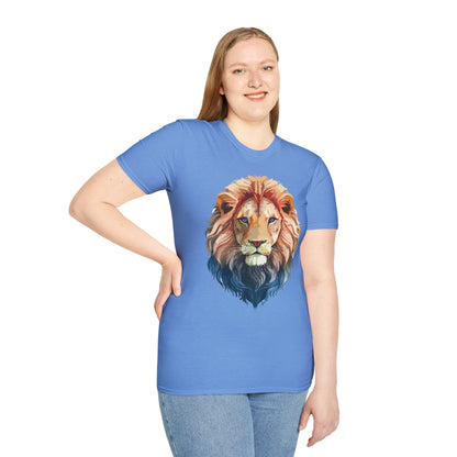Lion Shirt Unisex Animal Tee Ring Spun Cotton Softstyle Tee Gildan