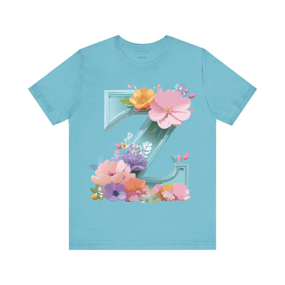 Natural Cotton Tee Shirt - Letters Collection - Z Printify