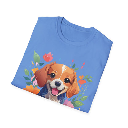 Dog Shirt Animal Print Tee Unisex Gildan Softstyle 64000 Cotton Tee
