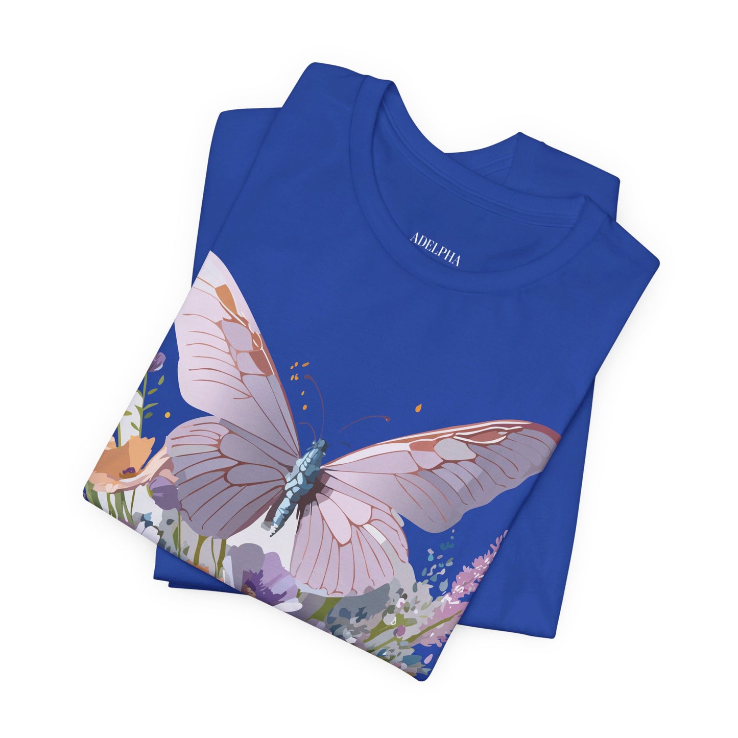 T-shirt en coton naturel avec papillon