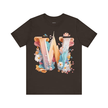 Natural Cotton Tee Shirt - Letters Collection - W Printify