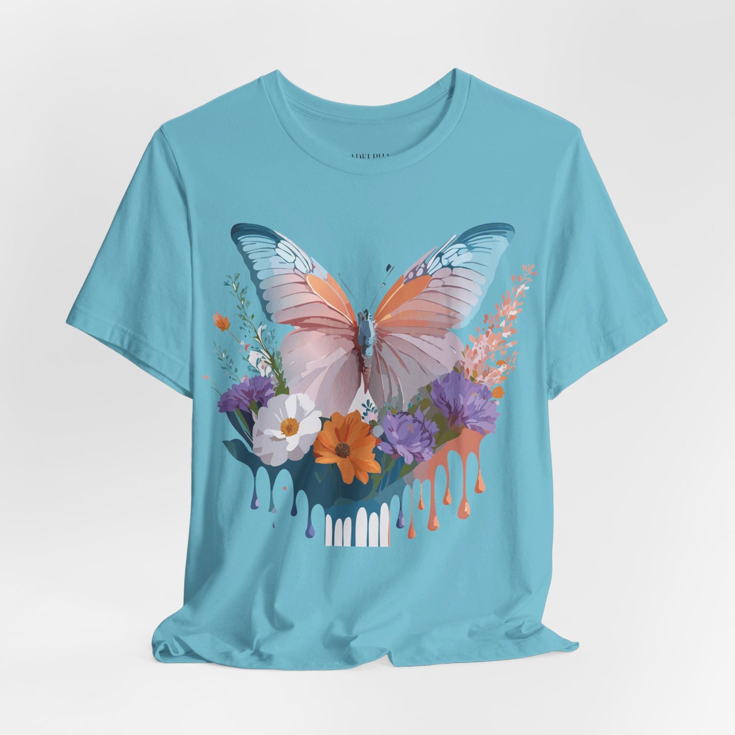 T-shirt en coton naturel avec papillon