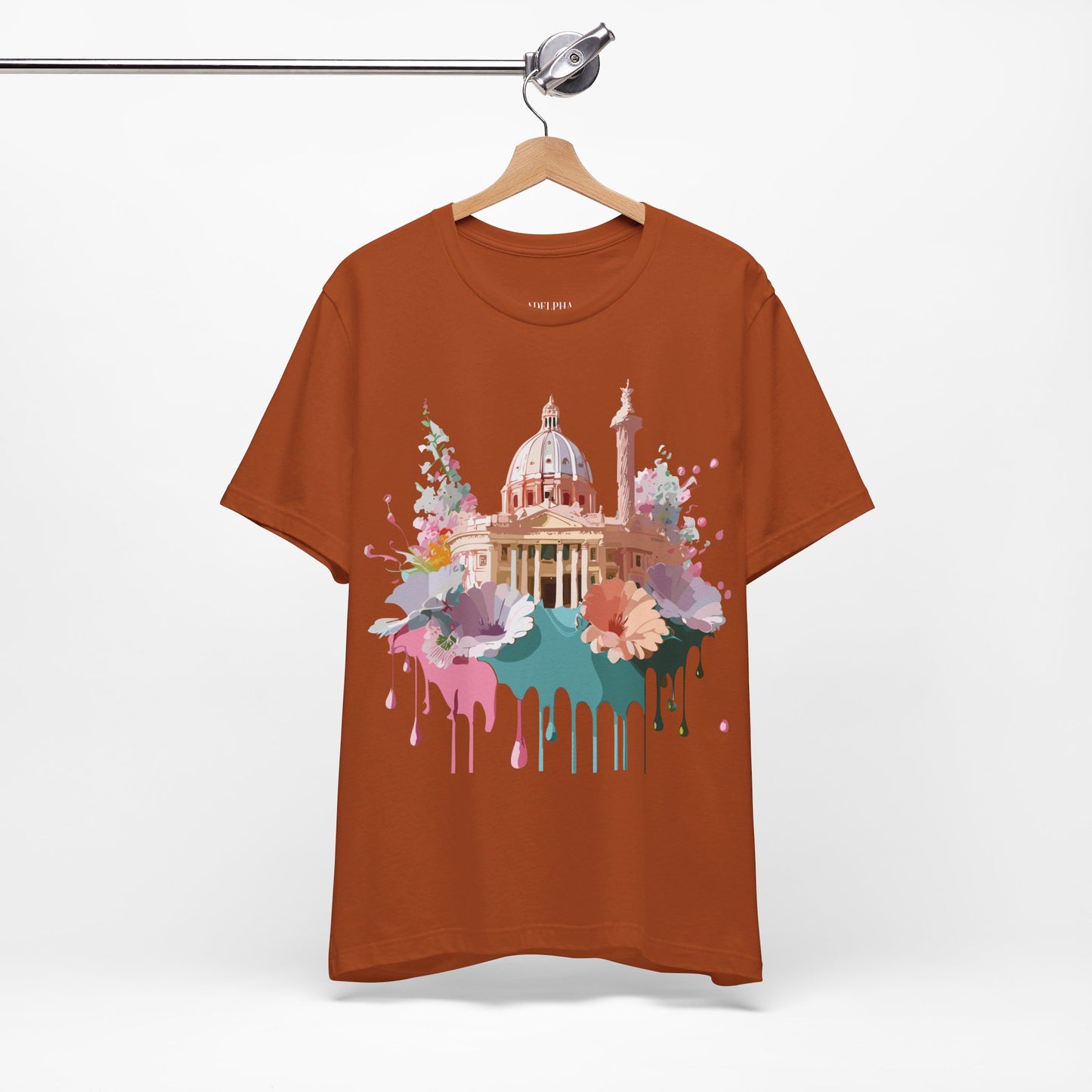 Natural Cotton Tee Shirt - Beautiful Places Collection - Rome