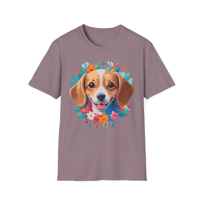 Unisex Dog Shirt Animal Tee Gildan Softstyle 64000 Cotton Tee