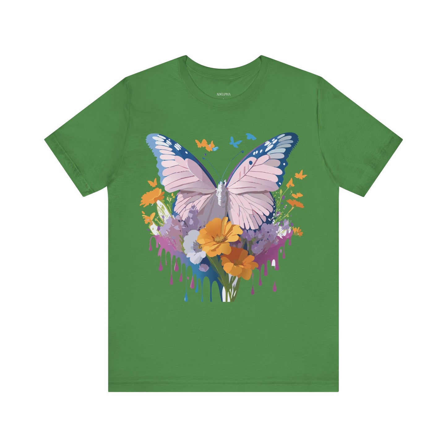 T-shirt en coton naturel avec papillon