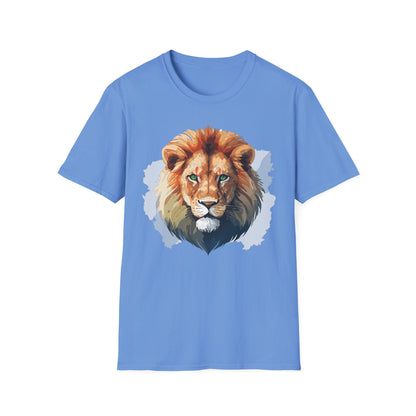Lion Shirt Unisex Animal Tee Softstyle Gildan 64000 100 Percent Ring Spun Cotton