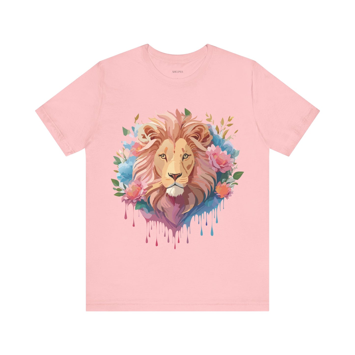 Natural Cotton Tee Shirt with Lion