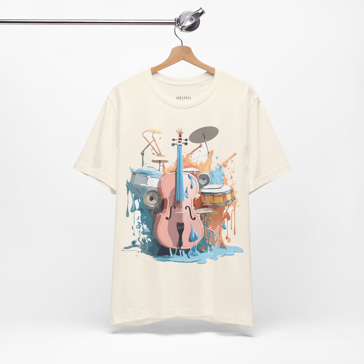 T-Shirt aus natürlicher Baumwolle – Musikkollektion