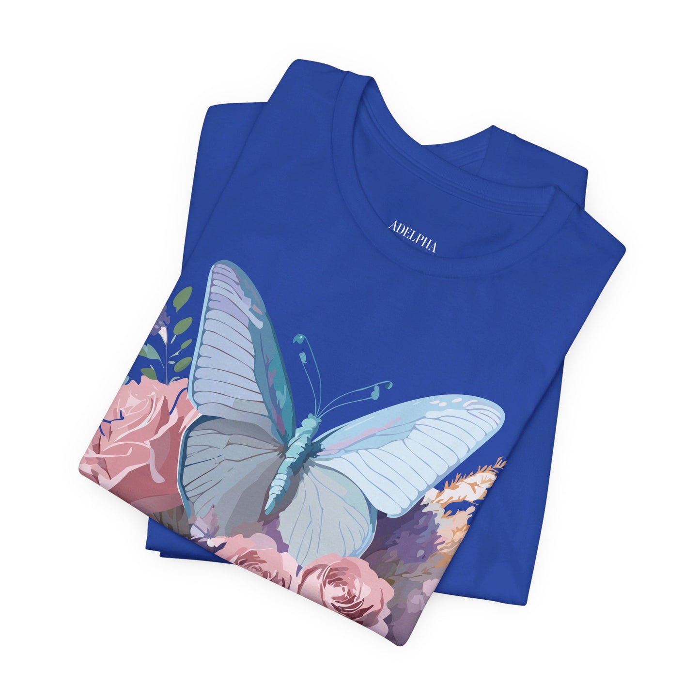 T-shirt en coton naturel avec papillon