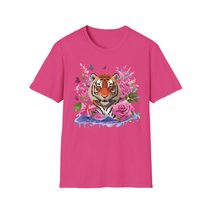 Tiger Shirt Unisex Gildan Softstyle Cotton Tee 100 Percent Ring Spun Comfort