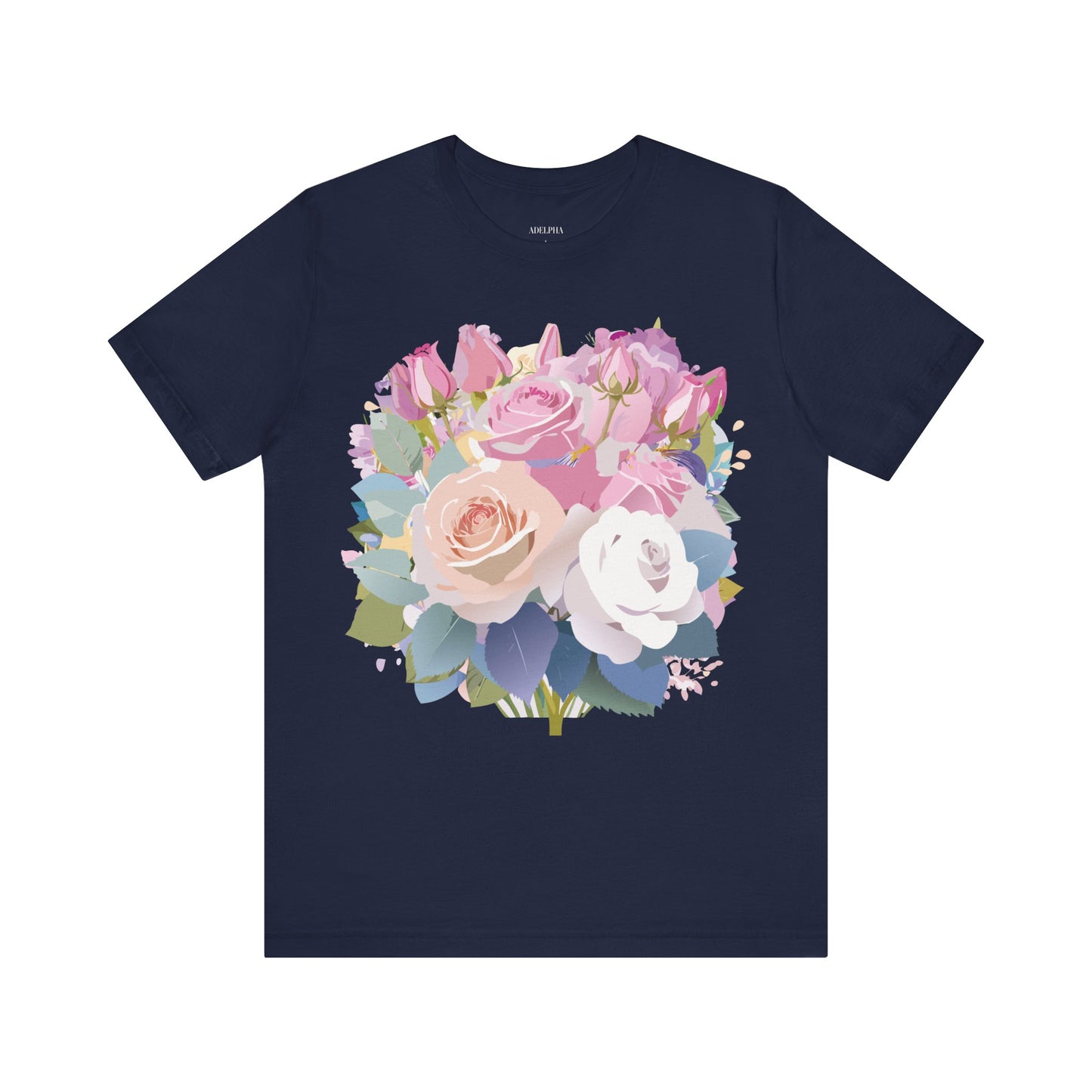 T-Shirt aus natürlicher Baumwolle mit Blumen