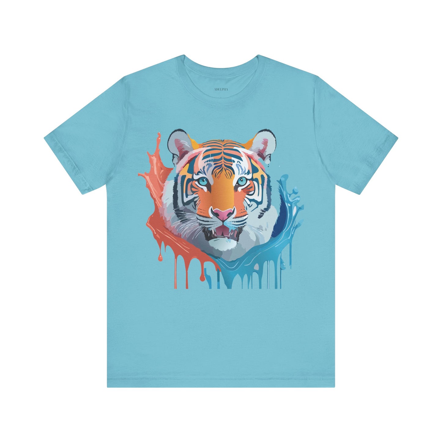 Natural Cotton Tee Shirt with Tiger