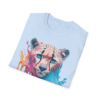 Unisex Cheetah Tee Softstyle Gildan 64000 100 Percent Cotton