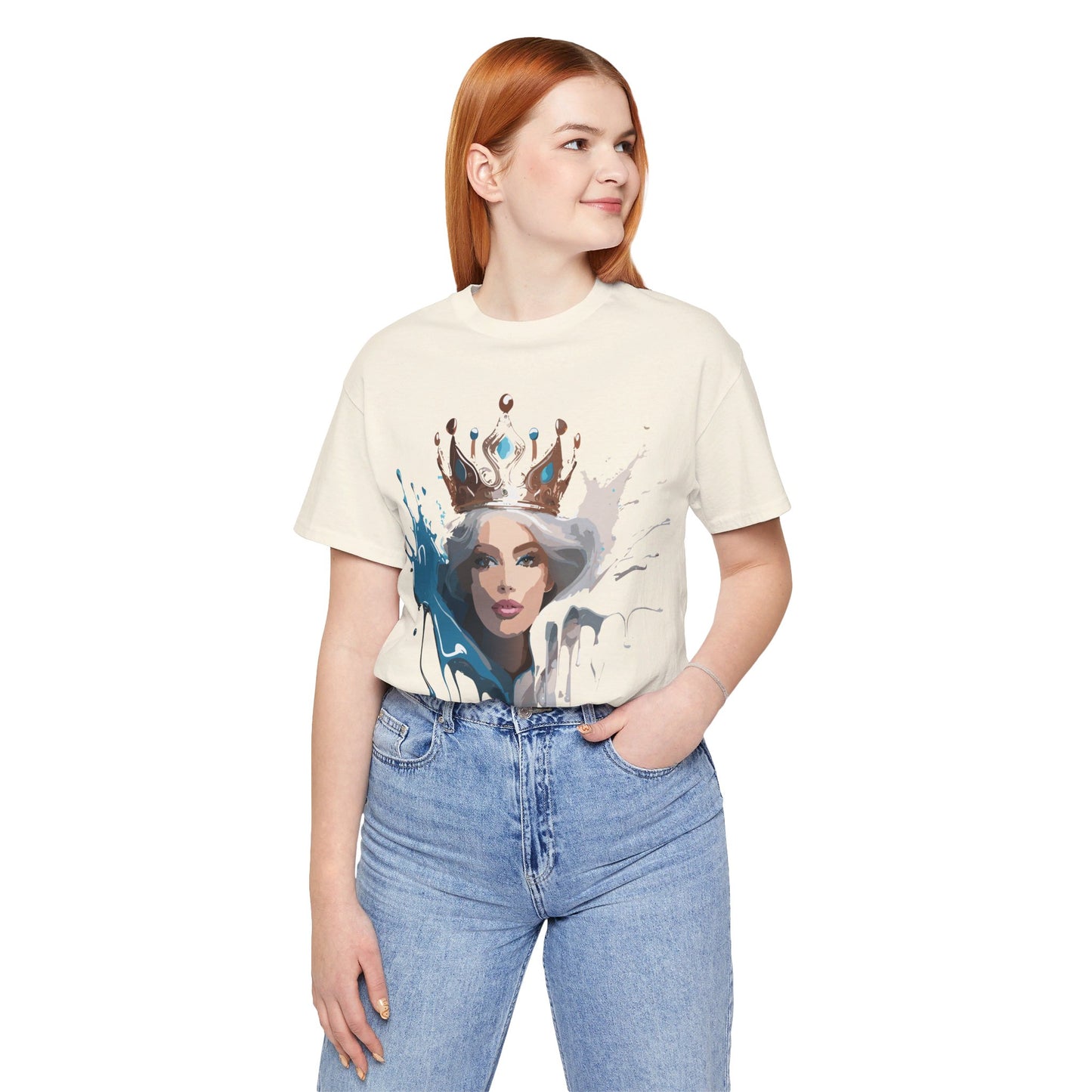 T-Shirt aus natürlicher Baumwolle – Queen Collection