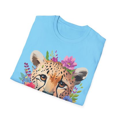 Cheetah Print Unisex Softstyle T Shirt Gildan 64000 Tee For Everyday Comfort