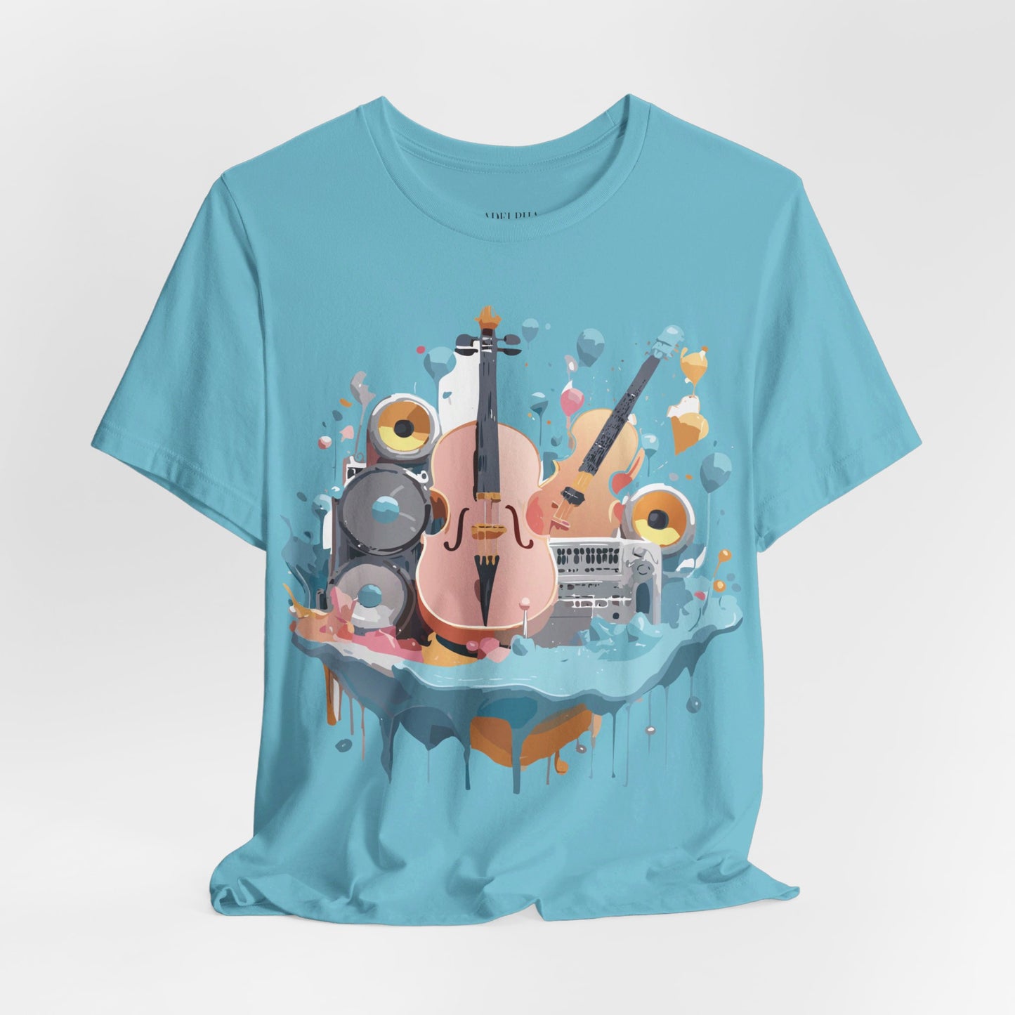 T-Shirt aus natürlicher Baumwolle – Musikkollektion