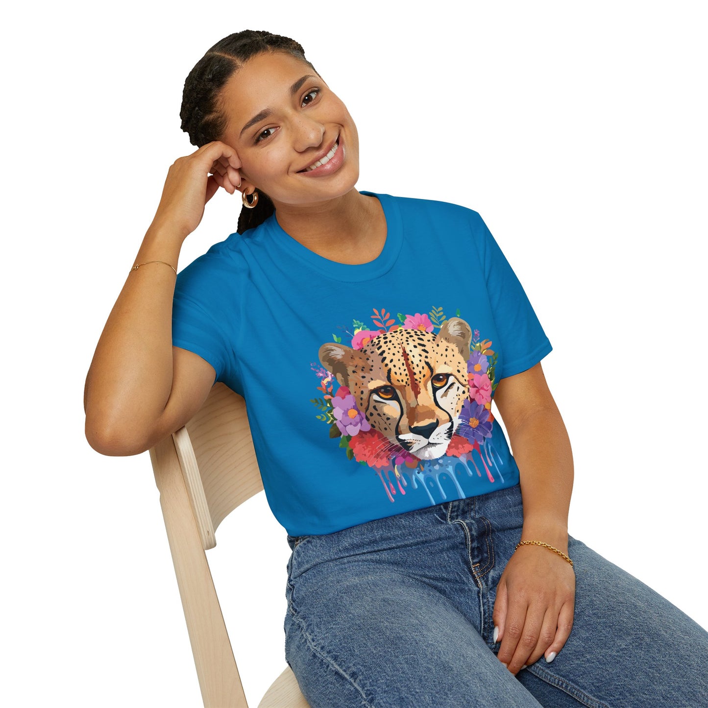 Cheetah Shirt, Shirt with Cheetah, Cheetah Tee, Shirt with Animals