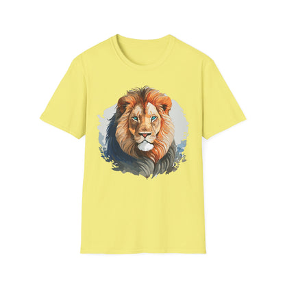 Lion Shirt Unisex Animal Tee Gildan Softstyle 64000 100 Percent Ring Spun Cotton