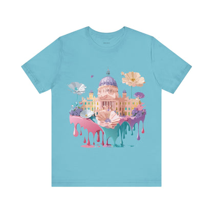 Natural Cotton Tee Shirt - Beautiful Places Collection - Madrid Printify