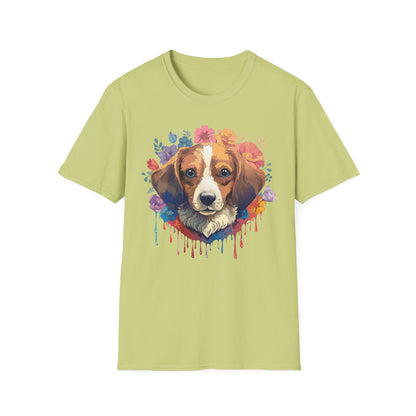Unisex Dog Shirt Animal Print Tee Gildan Softstyle 64000 Cotton