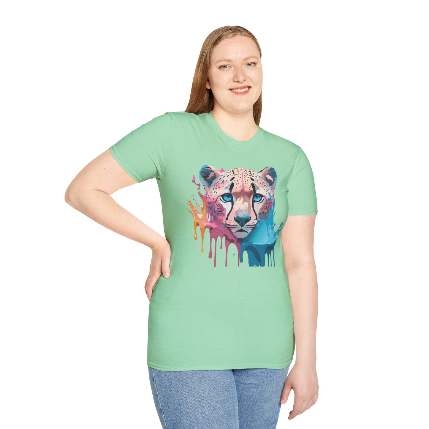 Cheetah Shirt, Shirt with Cheetah, Cheetah Tee, Shirt with Animals