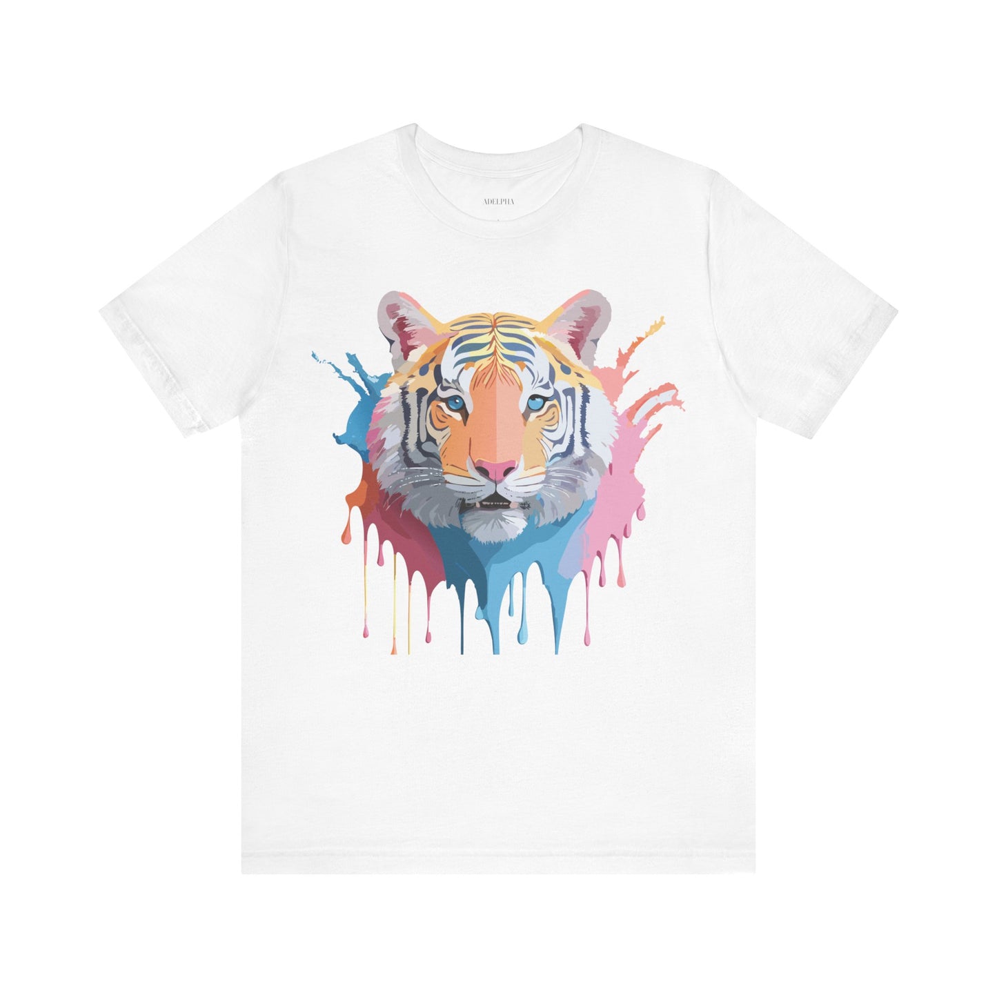 Natural Cotton Tee Shirt with Tiger