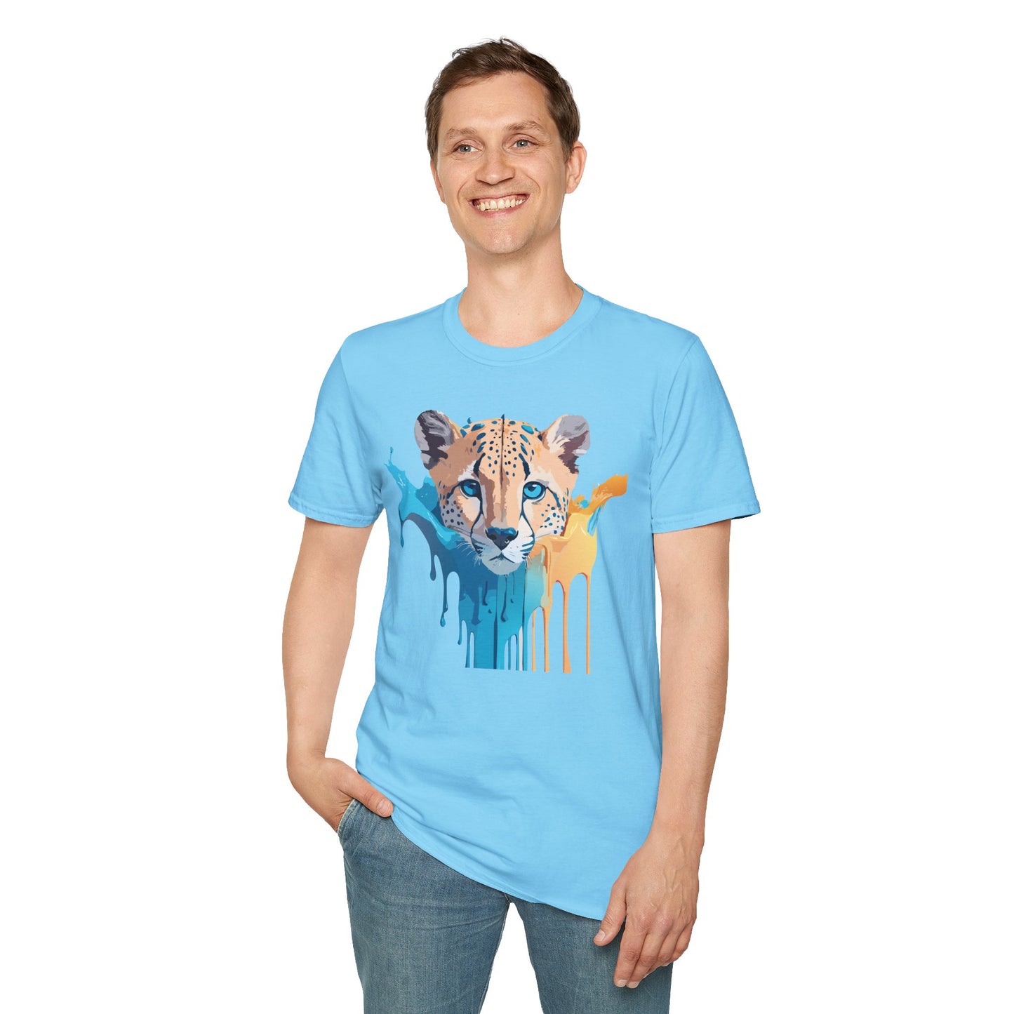 Cheetah Shirt, Shirt with Cheetah, Cheetah Tee, Shirt with Animals