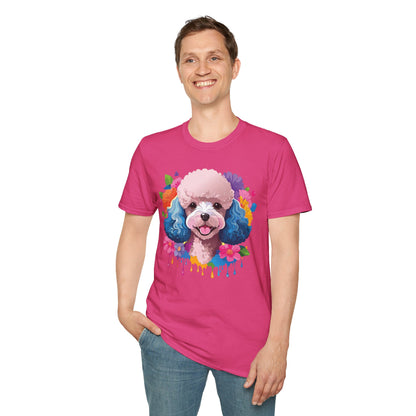 Unisex Dog Shirt Softstyle Tee 100 Percent Cotton Animal Print