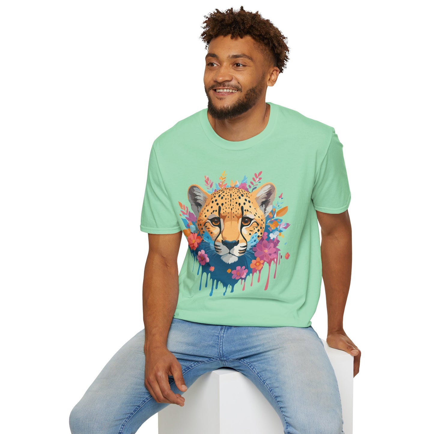 Cheetah Shirt, Shirt with Cheetah, Cheetah Tee, Shirt with Animals